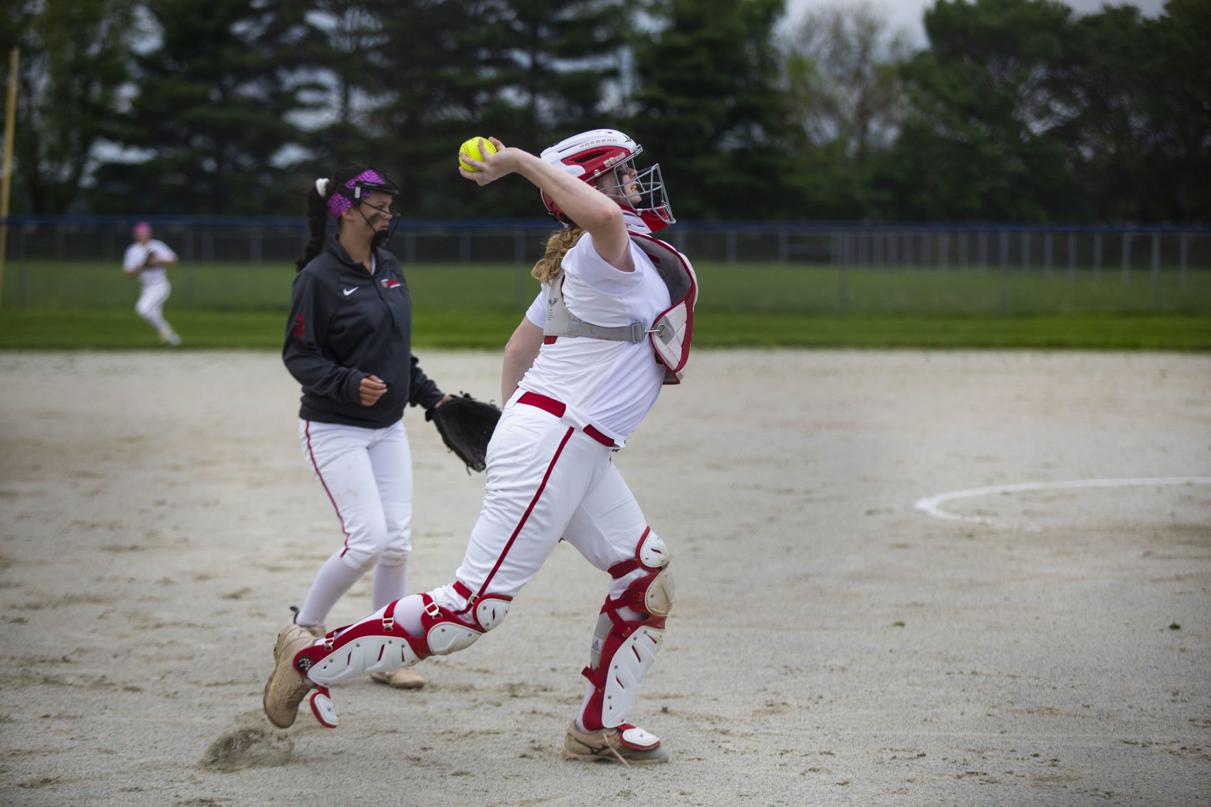 Softball match between Boone Grove and Andrean